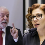 Lula e Carla Zambelli. Foto: reprodução