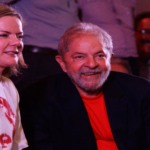 Gleisi Hoffmann e o presidente Lula. Foto: Getty Images