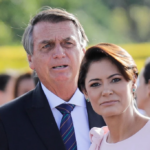 Jair Bolsonaro e sua esposa Michelle. Foto: reprodução