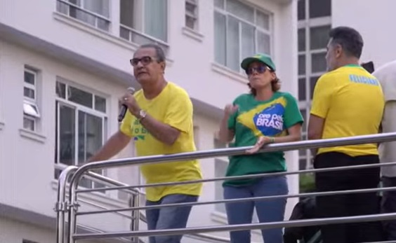 Silas Malafaia durante ato na Paulista. Foto: reprodução