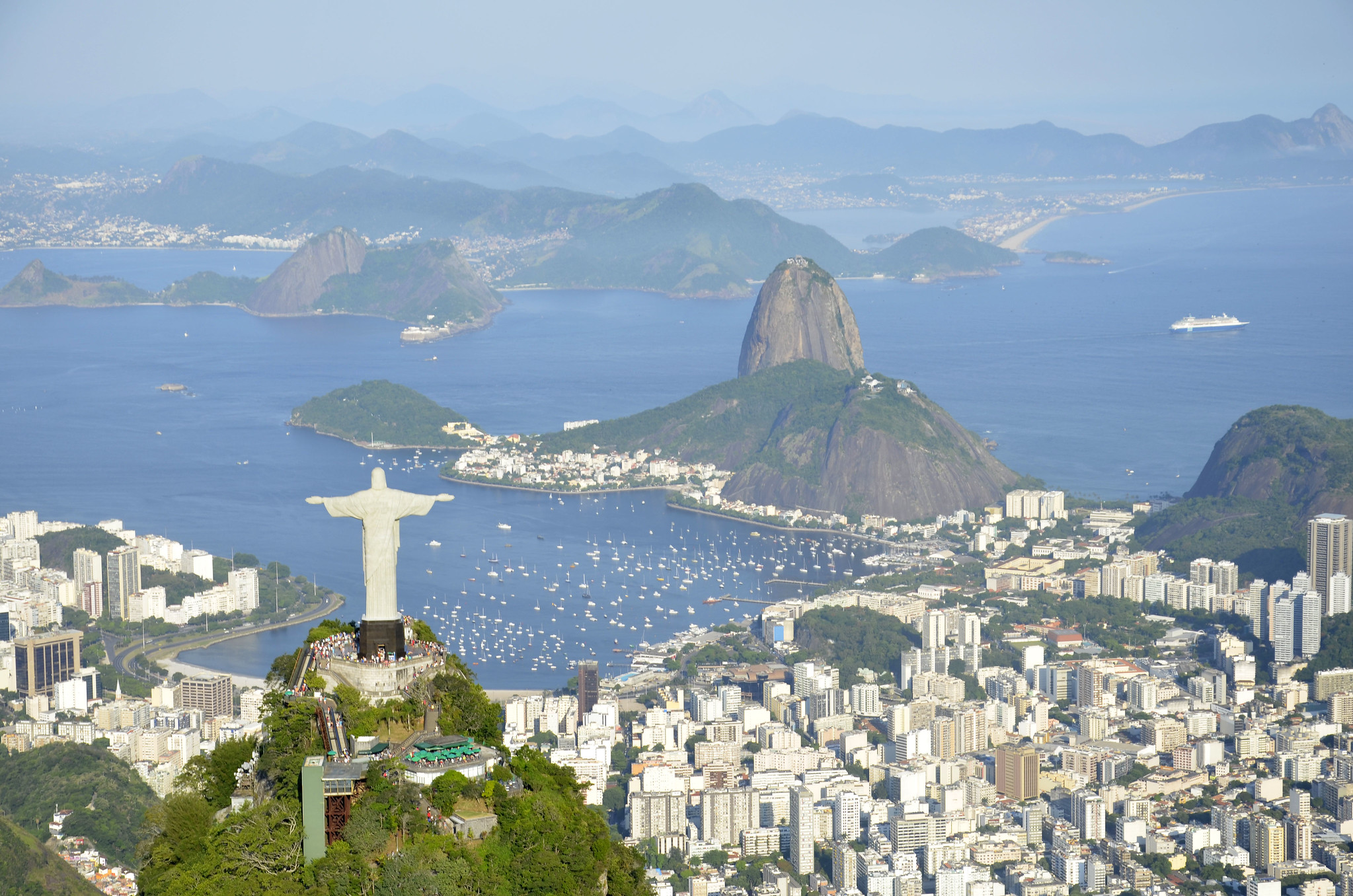 Corcovado e o Pão de Açúcar - Cidade do Rio de Janeiro. Foto: Alexandre Macieira/Riotur