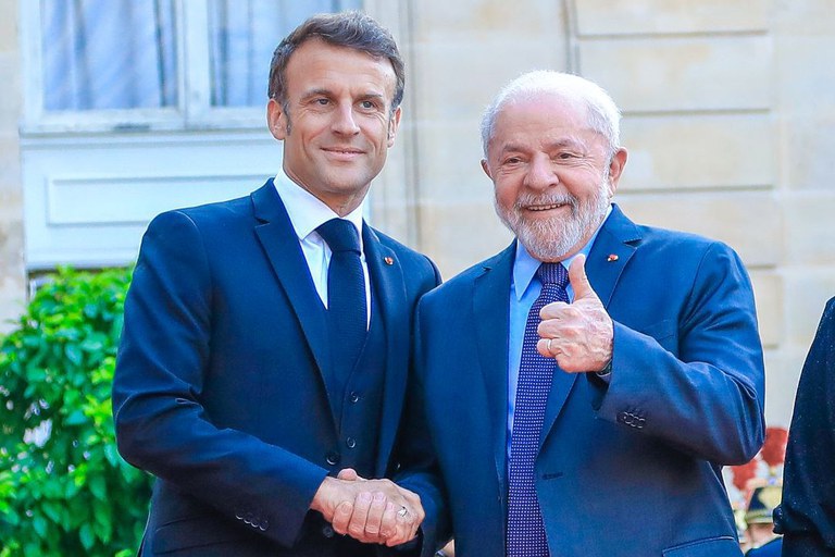 Lula recebe Macron para agenda bilateral Brasil-França