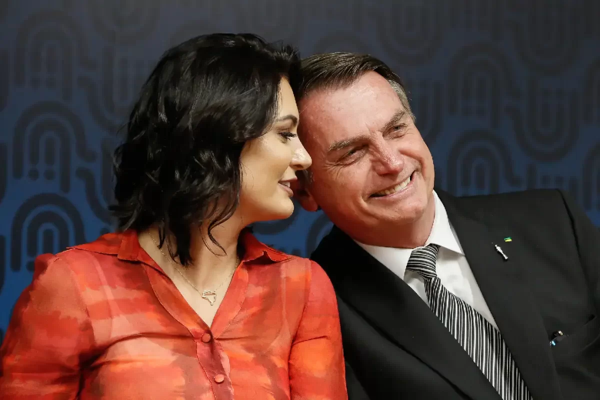 Michelle e Jair Bolsonaro. Foto: Reprodução