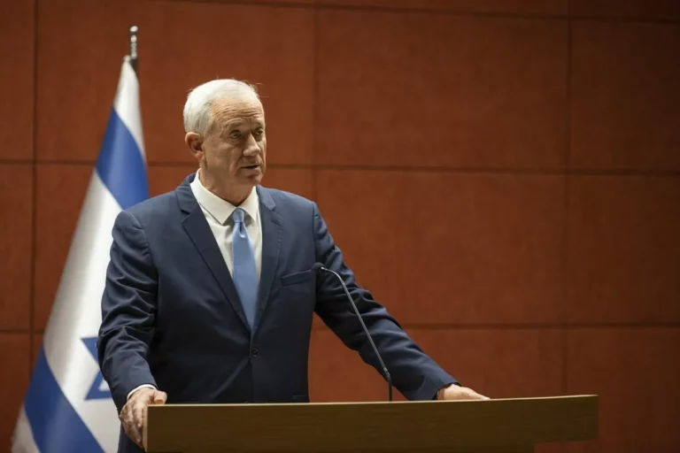 Foto: Presidente do Partido da Unidade Nacional de Israel, Benny Gantz [Muhammed Selim Korkutata/Agência Anadolu]