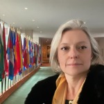 Ali Lubascher na 67ª edição do CSW na sede da ONU, em Nova Iorque, no passado