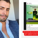 Augustín Fernandes denuncia golpe na venda do perfume com o nome de Bolsonaro - Fotomontagem