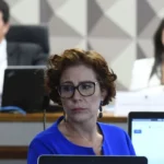 Carla Zambelli na CPMI dos Atos Golpistas. Créditos: Marcos Oliveira/Agência Senado