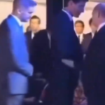 Trudeau, Putin, e um de seus seguranças. Foto: reprodução