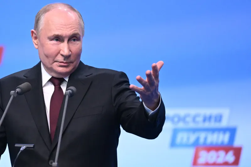 O quinto mandato de Vladimir Putin vai até 2030 - AFP