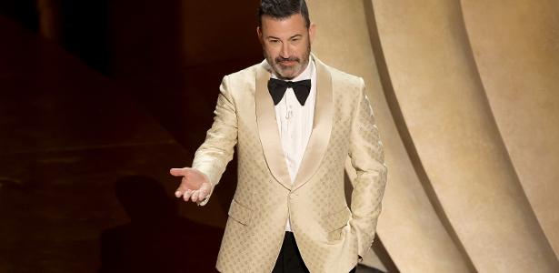 Jimmy Kimmel durante cerimônia de apresentação do Oscar 2024. (Foto: Reprodução)