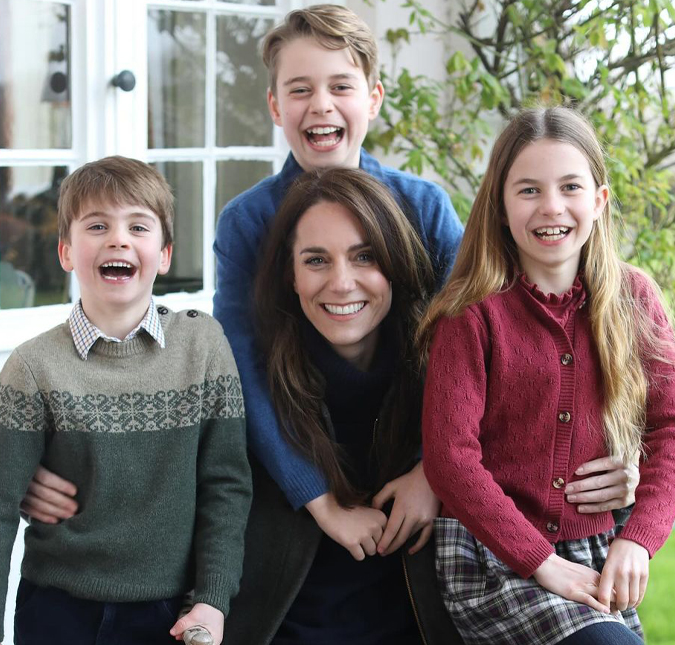 Kate Middleton e filhos com Príncipe William. Foto: Divulgação