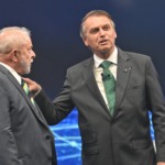 Lula e Bolsonaro em debate eleitoral na Band. Foto: Renato Pizzutto/Debate Band