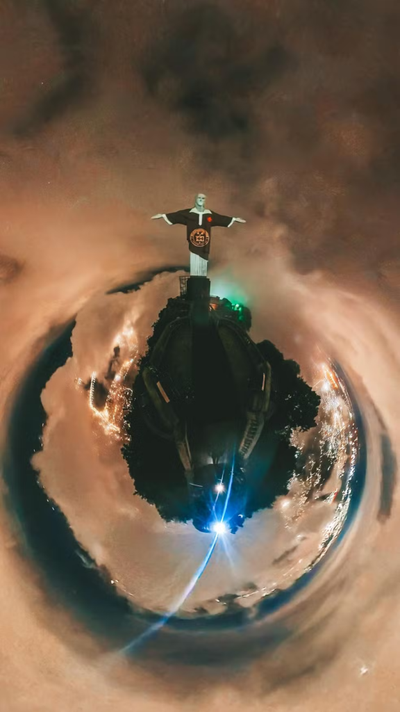Cristo Redentor com a camisa do Vasco — Foto: Marcelo Wance / Vasco da Gama


