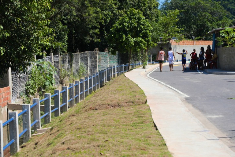 Obras de infraestrutura do Sítio do Coronel, em Sepetiba, foram inauguradas neste domingo (21/4) - Marcelo Piu/Prefeitura do Rio