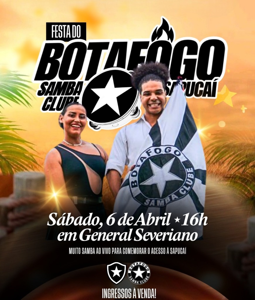 General Severiano, sede do Botafogo, recebe evento comemorativo da Botafogo Samba Clube no próximo sábado