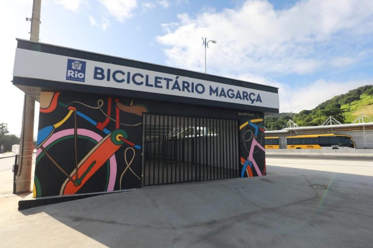 O bicicletário do Terminal Magarça – Marcos de Paula / Prefeitura do Rio
