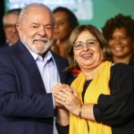 Lula e a ministra das Mulheres, Cida Gonçalves