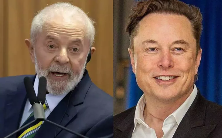 O presidente Lula e o bilionário Elon Musk, dono do X (ex-Twitter). Foto: Reprodução