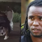 Ex-jogador Carlos Alberto quebra carro em condomínio no Rio de Janeiro. Foto Reprodução