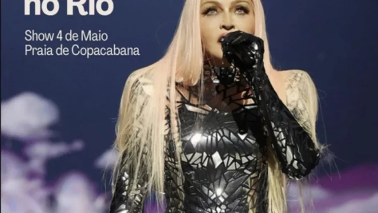 Madonna vai se apresentar em Copacabana, na Zona Sul do Rio de Janeiro - Foto: Divulgação