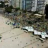 Ato de Bolsonaro em Copacabana atrai menos de 20% do público de evento anterior em São Paulo