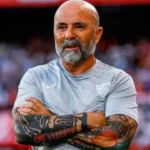 O técnico argentino Jorge Sampaoli, durante partida do Sevilla, em 2023. (Foto: Divulgação)