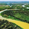 Imagem aérea do Pantanal: área é um dos patrimônios ambientais do Brasil e importante para o ecoturismo (Mayke Toscano/SECOM-MT/Divulgação)