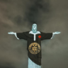 Cristo Redentor veste camisa do Vasco no centenário da Resposta Histórica — Foto: Marcelo Wance / Vasco da Gama