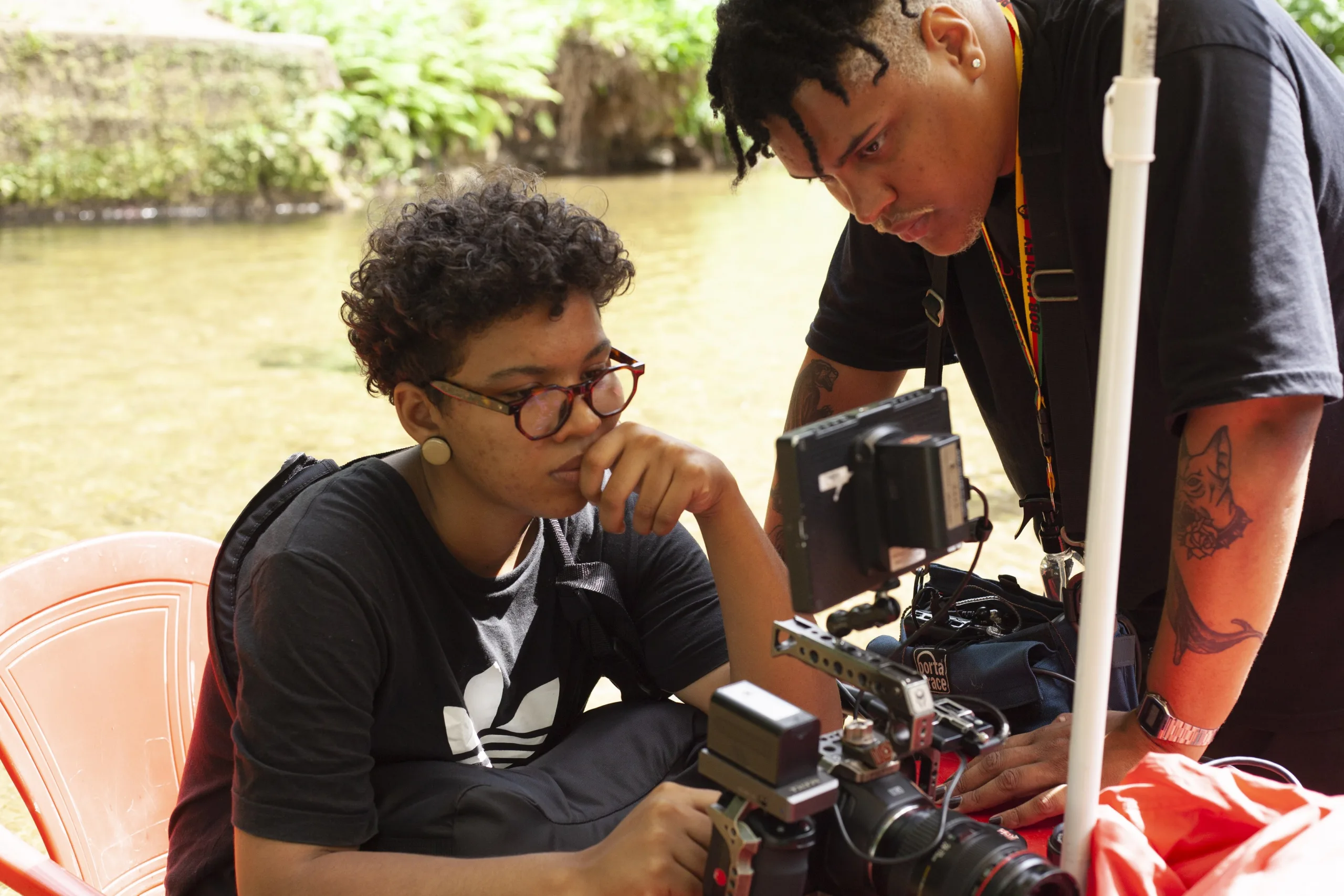 Laís Dantas -Diretora nas filmagens