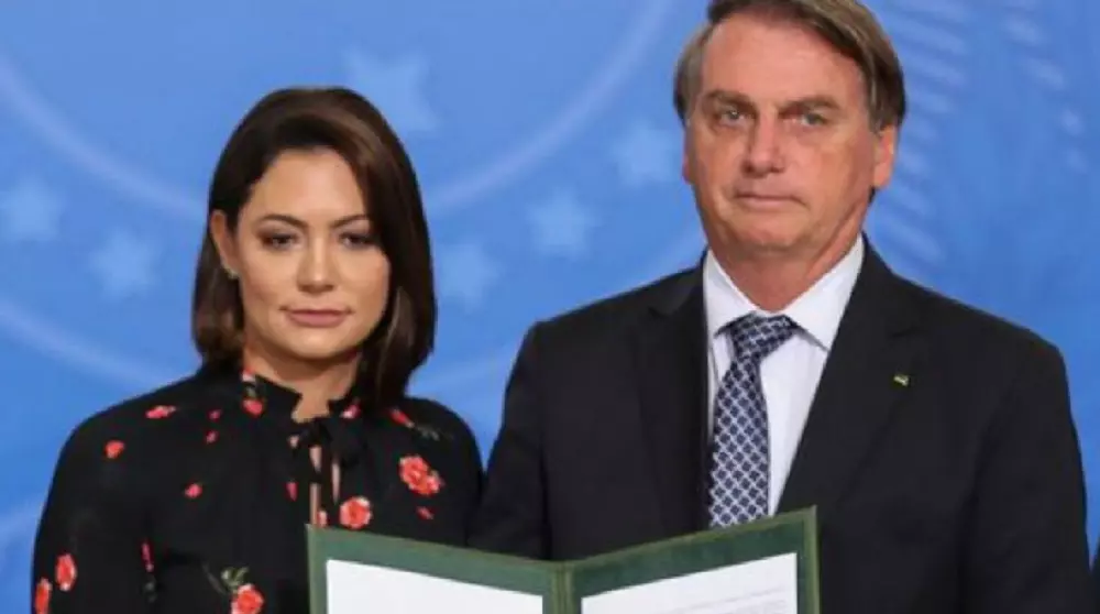 A ex-primeira-dama Michelle Bolsonaro (PL) e o ex-presidente Jair Bolsonaro (PL) – Agência Brasil