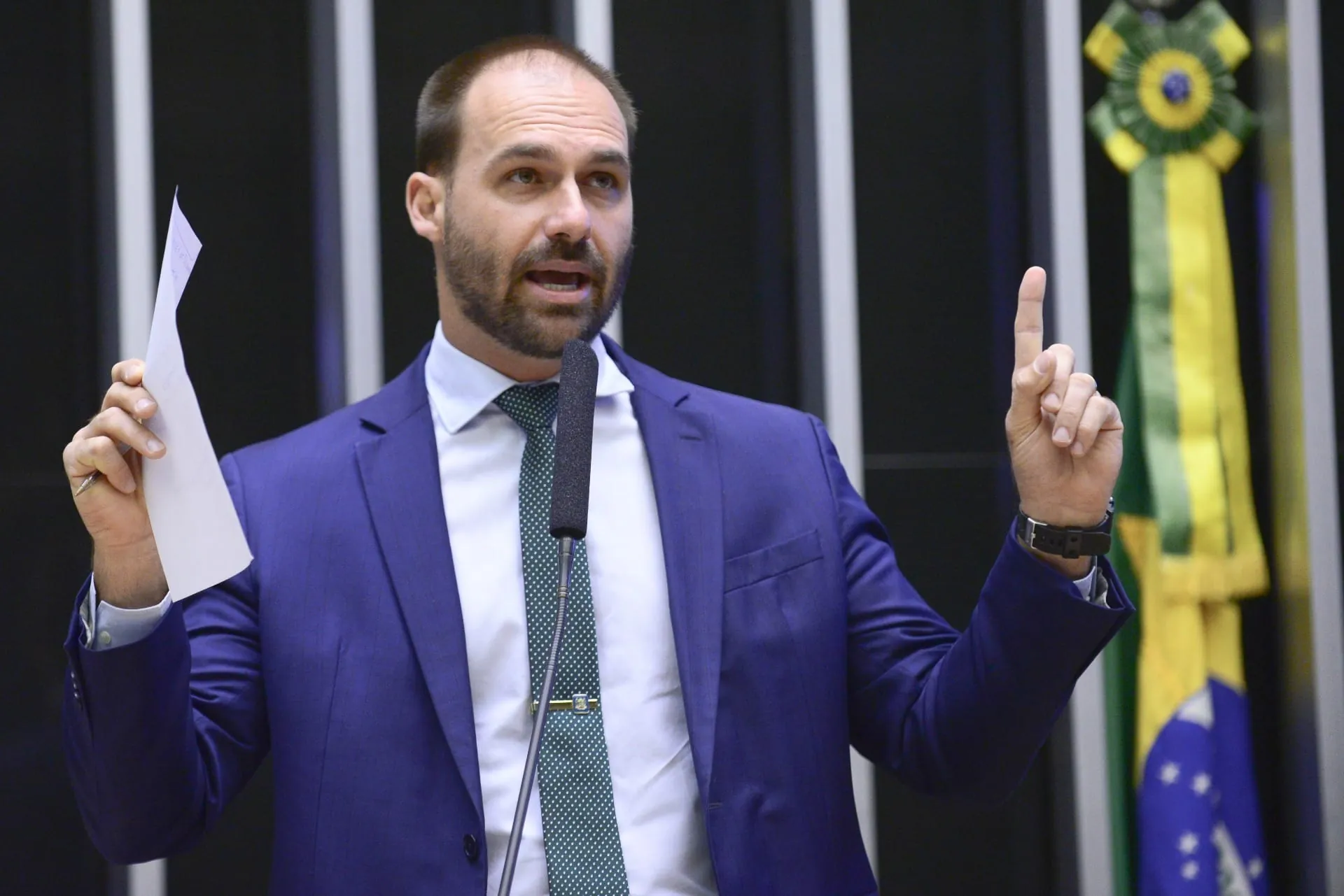 O deputado Eduardo Bolsonaro. (Foto: Reprodução)