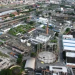 Terreno do Gasômetro onde será construído o estádio do Flamengo Reprodução