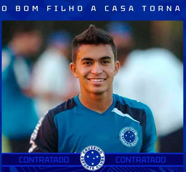 Dudu foi apresentado pelo Cruzeiro. Foto: Divulgação