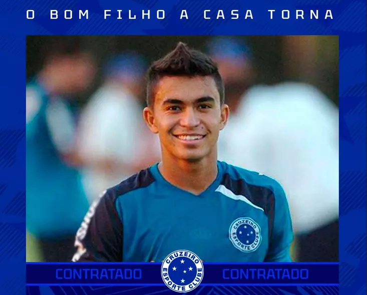 Dudu foi apresentado pelo Cruzeiro. Foto: Divulgação