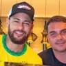 Neymar e Flávio Bolsonaro. Foto: reprodução