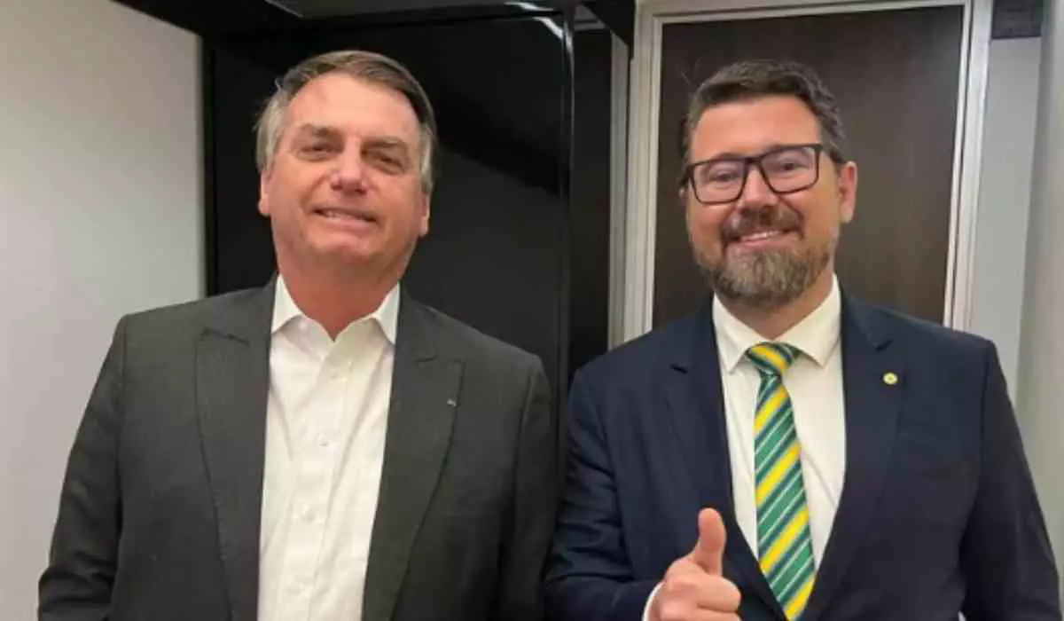 Bolsonaro e Marcos Pollon. Foto: reprodução
