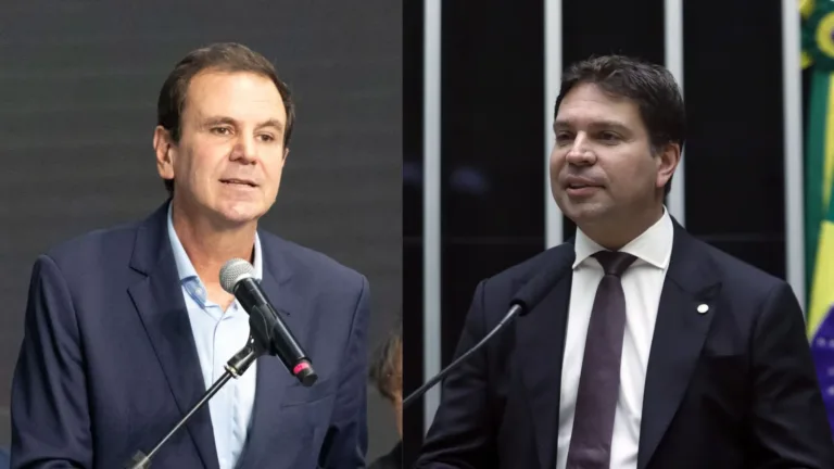 Eduardo Paes e Alexandre Ramagem estão em disputa interna com diretores do Flamengo. Foto: Reprodução