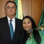 Jair Bolsonaro e Silvia Waiãpi. Foto: reprodução