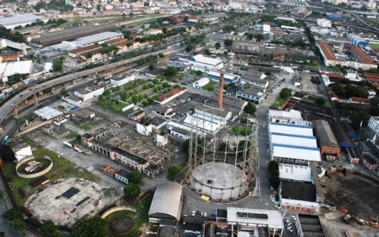 Terreno do Gasômetro onde será construído o estádio do Flamengo Reprodução