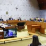 Sessão plenária do STF, onde ministros formaram maioria para descriminalizar porte de maconha para uso. Na foto o presidente do STF, Min Barroso. Foto: Antonio Augusto/SCO/STF