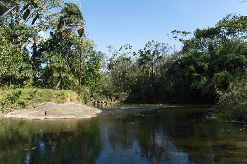 Rio Guapiaçu, em Cachoeiras de Macacu. Foto: Luiza Bragança/Prefácio Comunicação