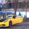 Porsche destruída após acidente que ocorreu na Avenida Interlagos, zona sul de São Paulo – Foto: Reprodução