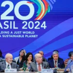 Presidente Lula e ministros durante a reunião da força-tarefa do G20 para o pré-lançamento da Aliança Global contra a Fome e a Pobreza, nesta quarta-feira (24), no Rio de Janeiro - Foto: Ricardo Stuckert/PR