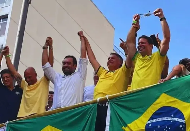 Cláudio Castro, Bolsonaro e Ramagem - Foto: Reprodução