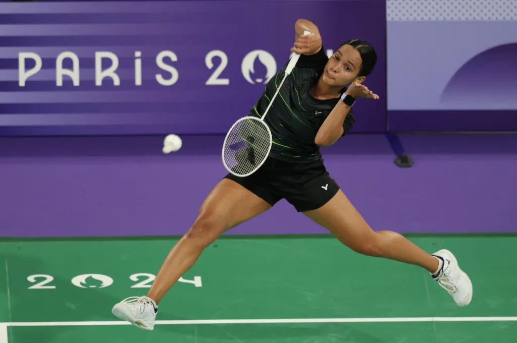 Juliana Viana, do badminton feminino, nos Jogos Olímpicos de Paris 2024. FOTO: Luiza Moraes/COB