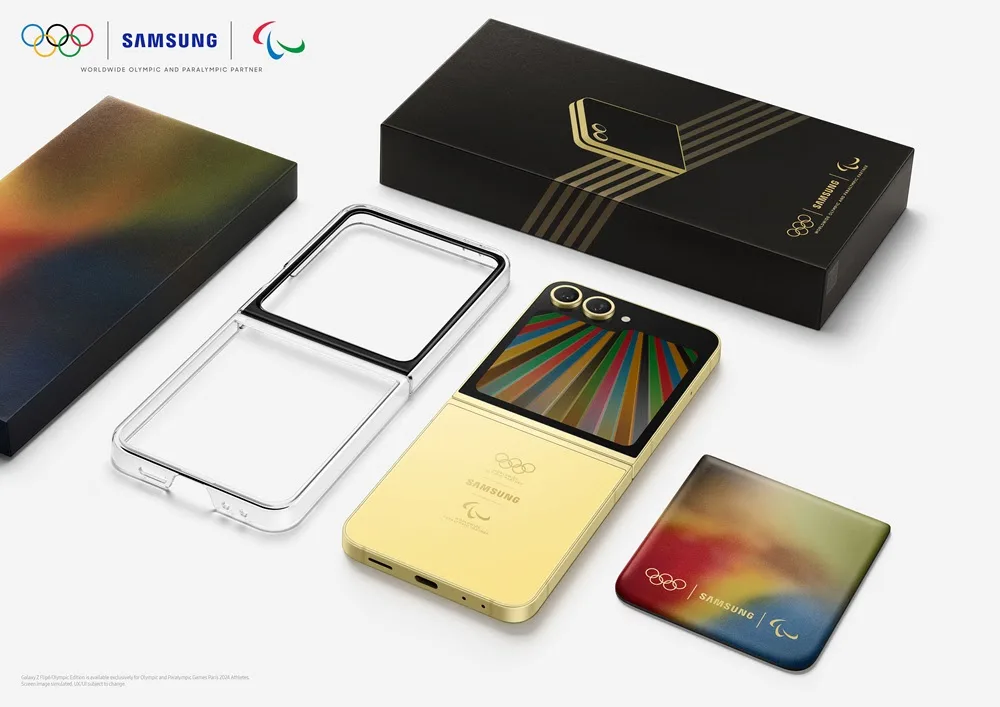 Samsung apresenta o exclusivo Galaxy Z Flip6 Edição Olímpica, com tecnologia Galaxy AI, para os atletas de Paris 2024

