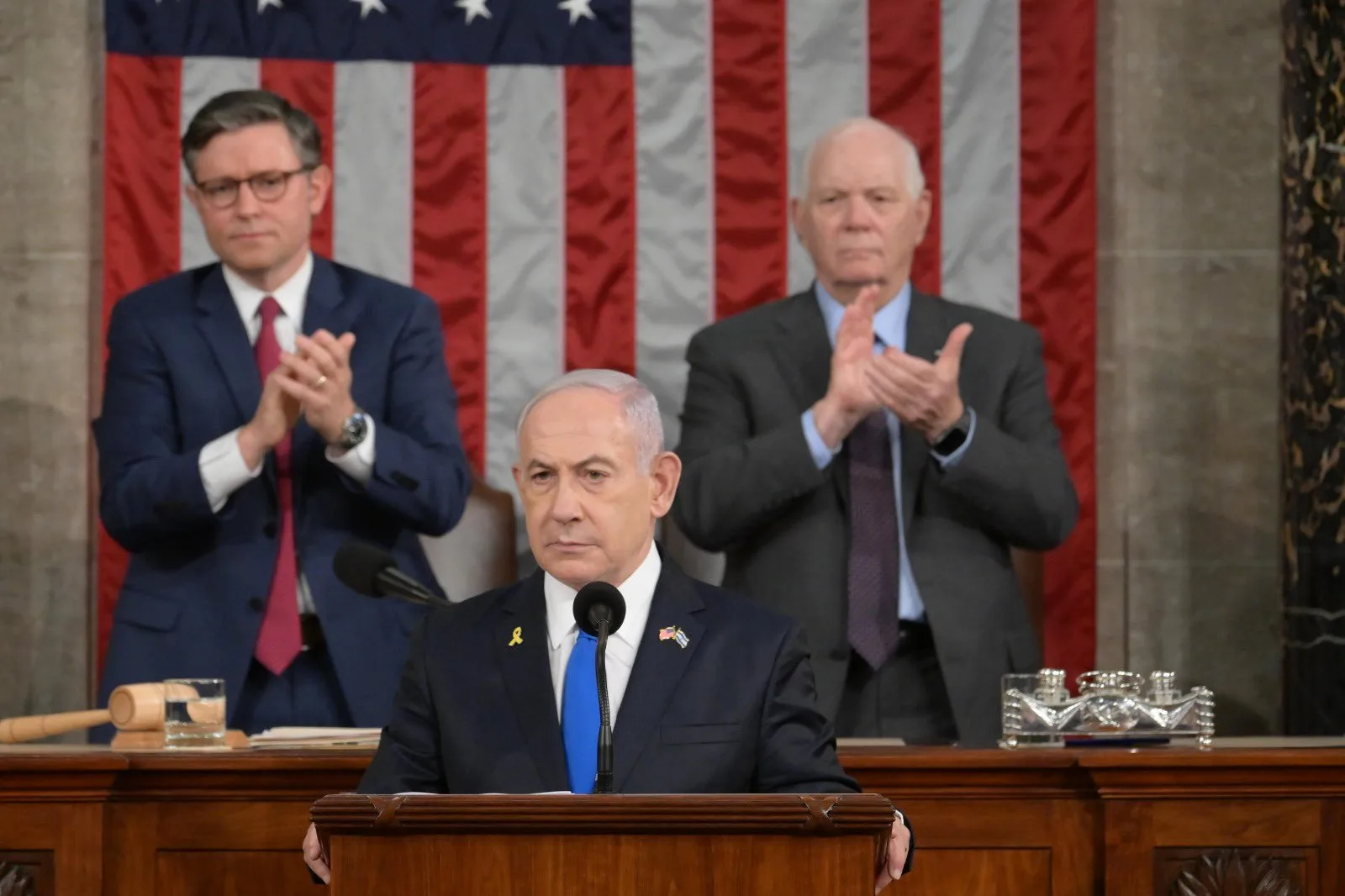 Washington/EUA - 24/07/2024 - Primeiro Ministro de Israel Beijamim Netanyahu discursa no Congresso dos EUA. Foto: RS via Fotos Públicas
