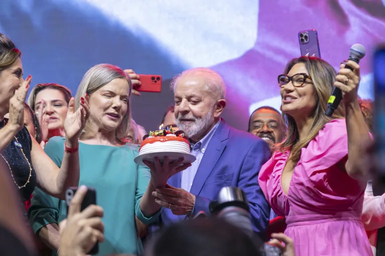 O presidente Lula participa de comemorações eJantar de Aniversário dos 44 Anos do PT. Partido dos Trabalhadores; FOTO: Gabriel Paiva