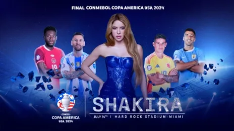Shakira se apresentará na final da Conmebol Copa América EUA 2024