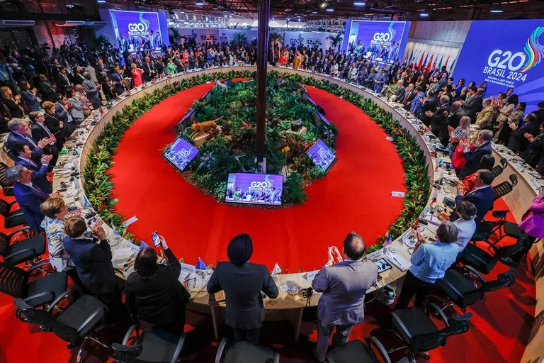 Iniciativa brasileira, a Aliança Global contra a Fome e a Pobreza foi referendada por aclamação em evento do G20 no Rio de Janeiro. Foto: Ricardo Stuckert / PR